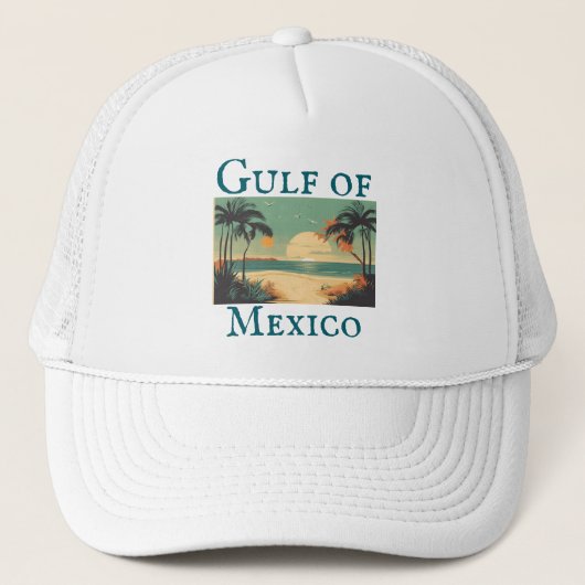 Casquette Chapeau De Trucker Du Golfe Du Mexique (Devant)