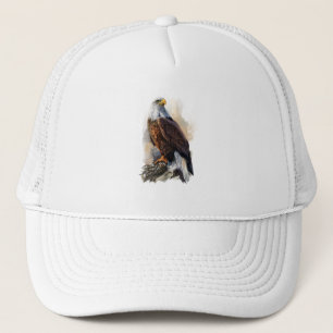 Casquette Chapeau de Trucker Peinture d'aigle chauve