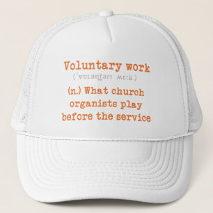 Casquette Chapeau de volontaire d'organiste