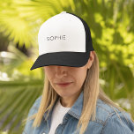Casquette Chapeau do-it-yourself camion | Texte personnalisé<br><div class="desc">Es-tu un Do It Yourselfer ? Maintenant, vous pouvez faire votre propre chapeau de camionneur personnalisé avec notre modèle do-it-yourself facile à utiliser. Ajoutez un nom. Initiales. Un monogramme. Une photo. Un logo ou une autre image. Choisissez aussi votre propre couleur arrière - plan. Allez-y, soyez créatifs et tout simplement...</div>