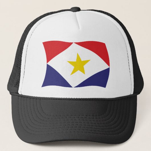 Casquette Chapeau Drapeau de Saba (Devant)