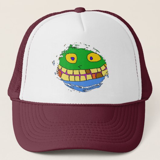 Casquette Chapeau Drôle de Visage ! (Devant)