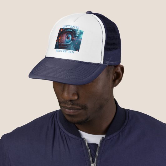 Casquette Chapeau du camionneur Quantum Eye Tech (En situation)