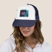 Casquette Chapeau du camionneur Quantum Eye Tech (En situation)