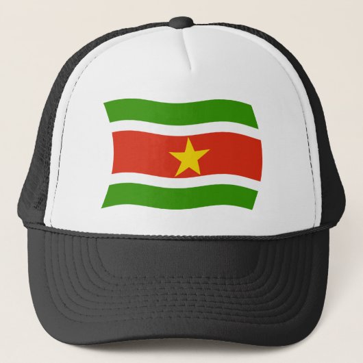Casquette Chapeau du drapeau du Suriname (Devant)