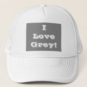Casquette Chapeau I Love Gris