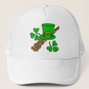 Casquette Chapeau irlandais et trèfles