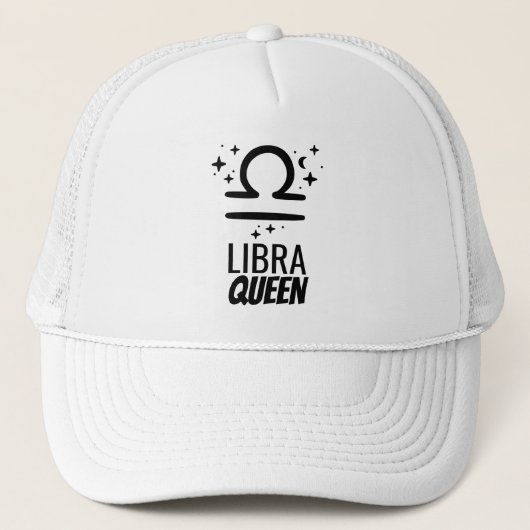 Casquette Chapeau Libra Queen Trucker (Devant)