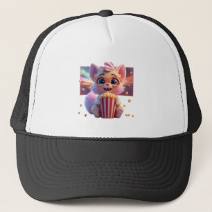 Casquette Chapeau Mignon de Chat au Popcorn