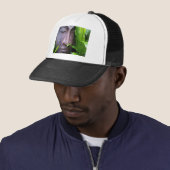 Casquette Chapeau noir et blanc de sérénité Bouddha Zen (En situation)