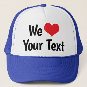 Casquette Chapeau personnalisé Nous aimons