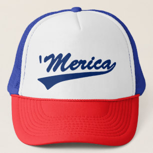 Casquette Chapeau rouge blanc et bleu Merica Swoosh