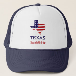 Casquette Chapeau Texas Rocks Red White & Blue