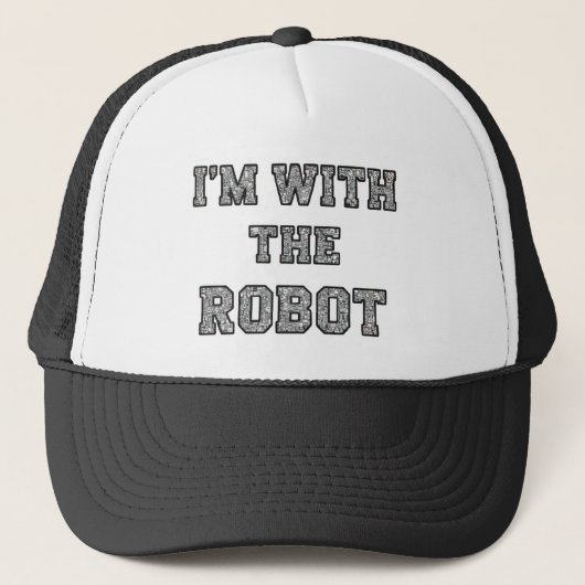Casquette Chapeau Texte Robot (Devant)
