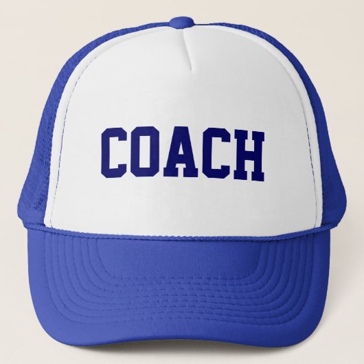 Casquette Chapeau Trucker COACH {Royal Blue} (Devant)