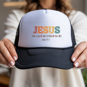 Casquette Chapeau Trucker Retro Jesus