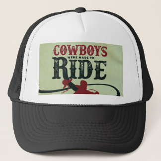 Casquette Chapeau vintage Gay Cowboy blanc et noir