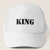 Chapeaux de camionnette blanc personnalisées King 