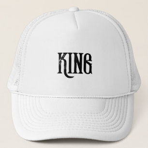 Casquette Chapeaux de camionnette blanc personnalisées King 