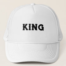 Chapeaux de camionnette blanc personnalisées King 