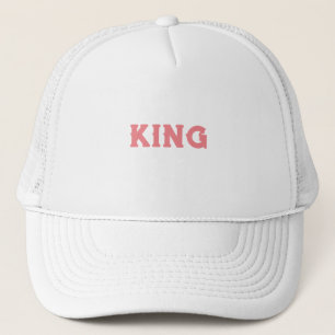 Casquette Chapeaux de camionnette blanc personnalisées King 