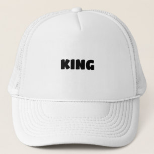 Casquette Chapeaux de camionnette blanc personnalisées King 