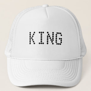 Casquette Chapeaux de camionnette blanc personnalisées King 