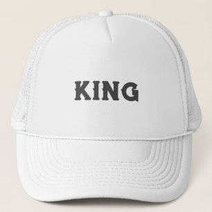 Casquette Chapeaux de camionnette blanc personnalisées King 