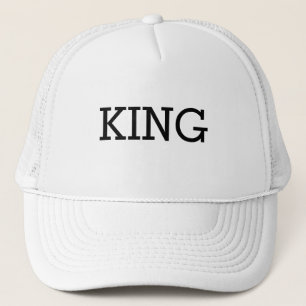 Casquette Chapeaux de camionnette blanc personnalisées King 