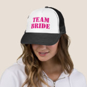 Casquette chapeaux de camionnette de l'équipe BRIDE rose (En situation)
