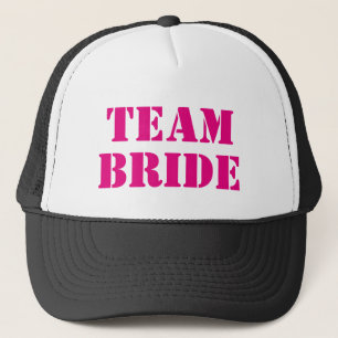 Casquette chapeaux de camionnette de l'équipe BRIDE rose