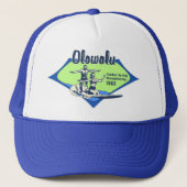 Casquette Chapeaux de Trucker Hawaiien Tandem Surfing (Devant)