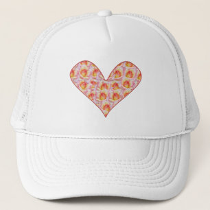 Casquette Chapeaux personnalisés Cœur plein de roses roses