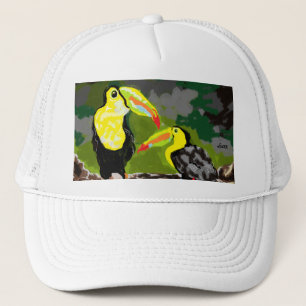 Casquette Chapeaux Trucker : Oiseaux Tropicles