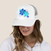 Casquette Chapeaux Trucker Tropical Flower Rain (En situation)