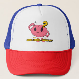 Casquette Chargement du cerveau - Drôle dessin de cerveau po