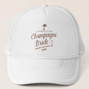 Casquette Charleston Champagne Mariée Enterrement de Vie de