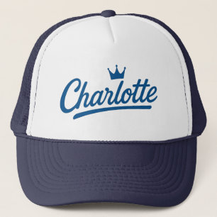 Casquette Charlotte Queen City Design de script de la Couron