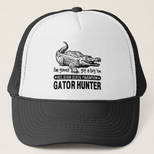 Casquette Chasseur drôle d'alligator - connard de Gunna un (Devant)
