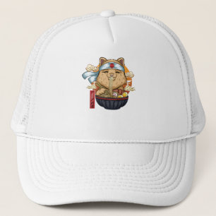 Casquette Chat alimentaire asiatique