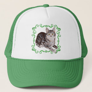Casquette Chat américain à poils courts tabby