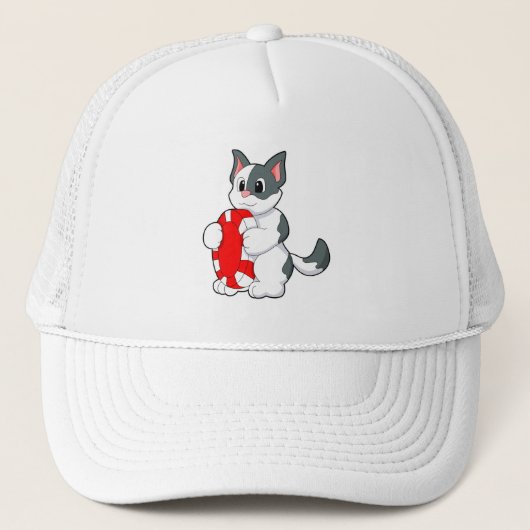 Casquette Chat avec jeton de poker (Devant)