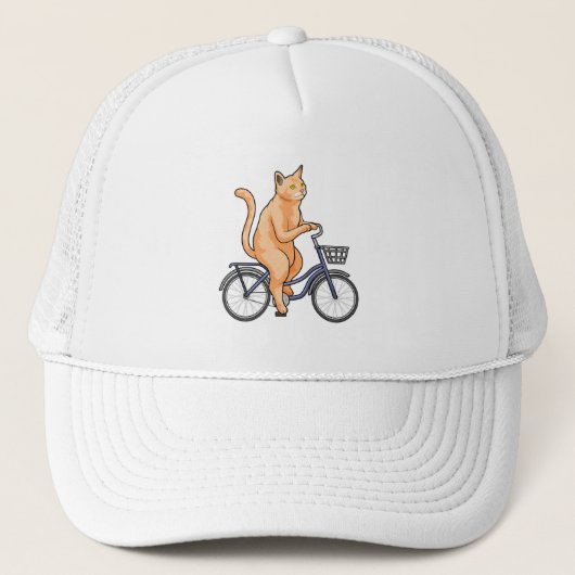 Casquette Chat avec vélo (Devant)