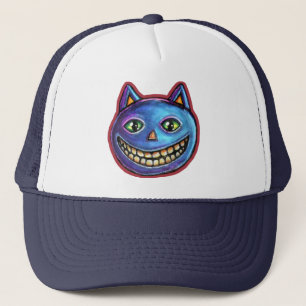 Casquette Chat bleu souriant Vintage Halloweenies