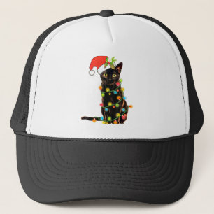 Casquette Chat Christmas Funny Meowy Arbre de Noël Chat