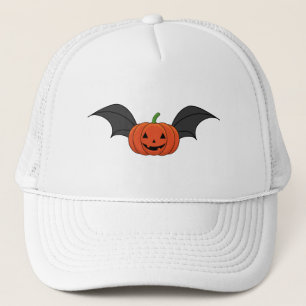 Casquette Chat Citrouille d'Halloween