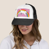 Casquette Chat d'arc-en-ciel de licorne (En situation)