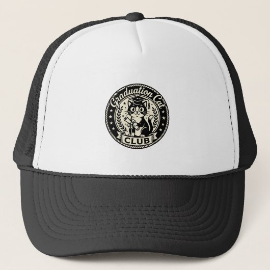 Casquette Chat de fin d'études Chat drôle Graphique - Chat d (Devant)