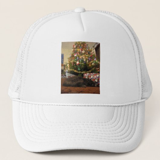 Casquette Chat de Noël (Devant)