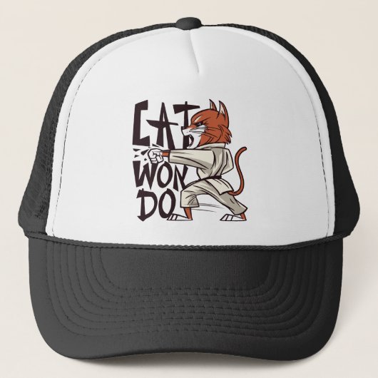 Casquette Chat de Taekwondo (Devant)